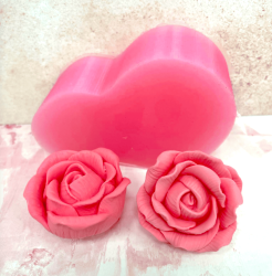 Изображение 3Д Молд Розы букетные раскрытые, 2 шт ТМ Лавка Кондитера